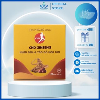 Nhân sâm và táo đỏ hòa tan CND GINSENG giúp hỗ trợ ngủ ngon giấc, tăng đề kháng, khỏe người