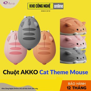  Chuột không dây Akko Cat Theme Mouse - Thiết kế công thái học DPI 1200  Hàng Chính Hãng  