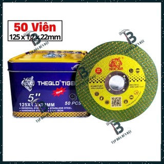 Đá Cắt Sắt Tiger 125 Hàng Đẹp (Hộp 50 Viên) - Chất Lượng Cao, Sắc Bén, Ít Hao Lưỡi