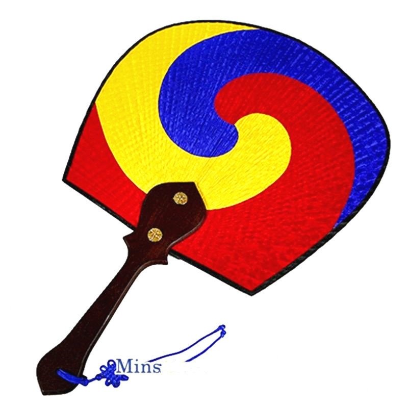 Korean Ethnic Dance Fan Folk Crafts Decorative Fan Korean Style Restaurant Wall Hanging Gift