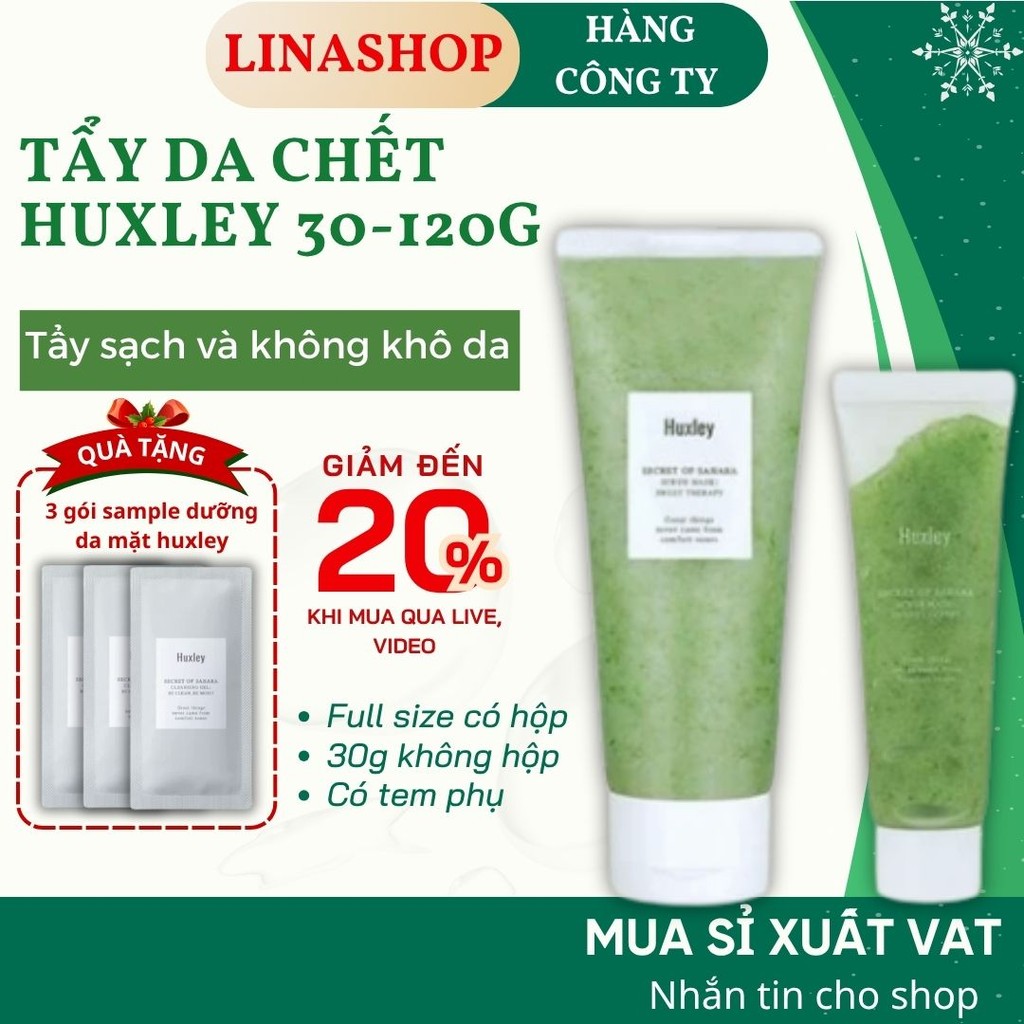 Tẩy Tế Bào Chết Huxley Mặt Nạ Tẩy Da Chết Huxley Scrub Mask Hàn Quốc - LINASHOP