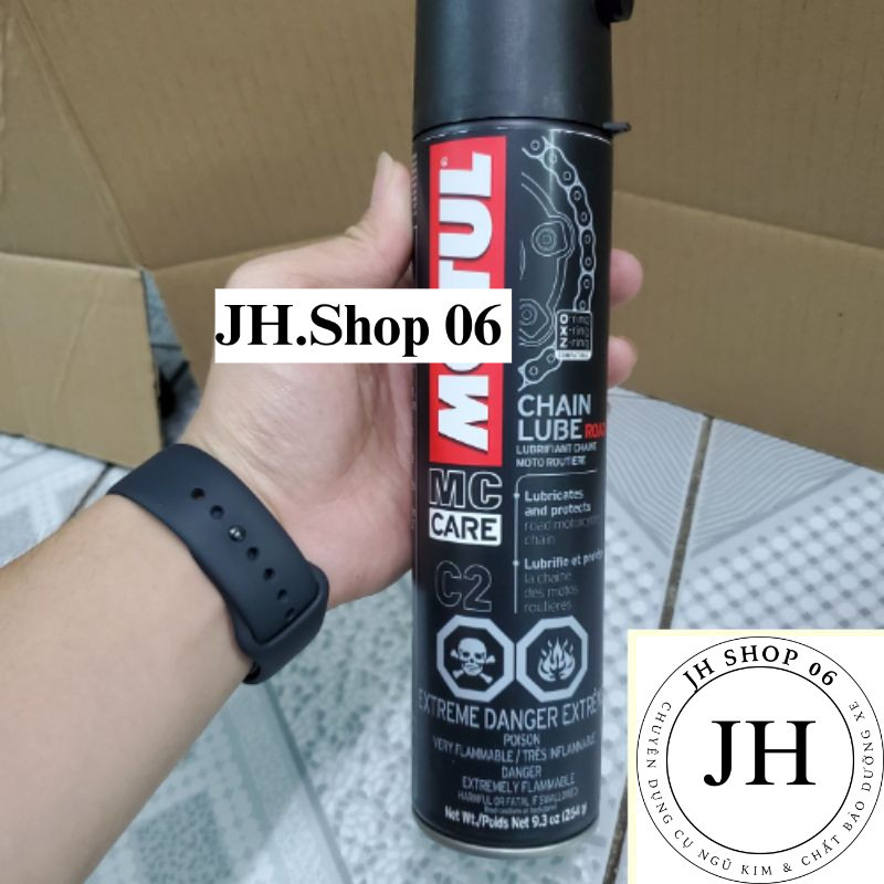 Xịt dưỡng sên Motul Chain Lube Factory Line C4 400ml [JH Shop 06]