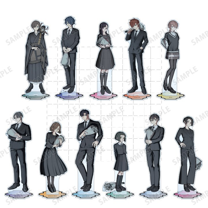 MILGRAM Jacklope Fuuta Kajiyama Mu Kusunoki Amane Momose Mahiru Figure Desk Decor