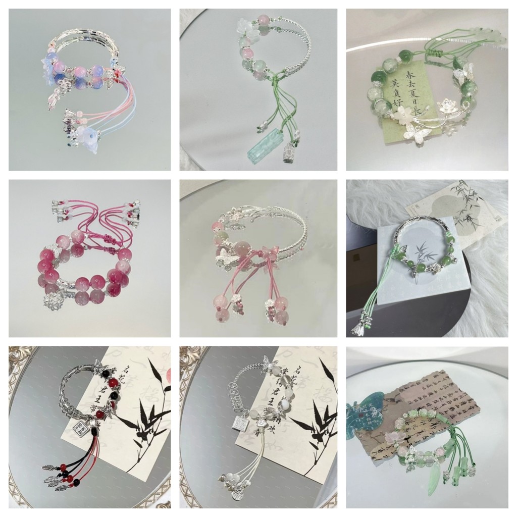 Cánh đồng xanh nho xanh ~ thiết kế bướm ins vòng tay nhẹ sang trọng thích hợp làm quà tặng bạn gái