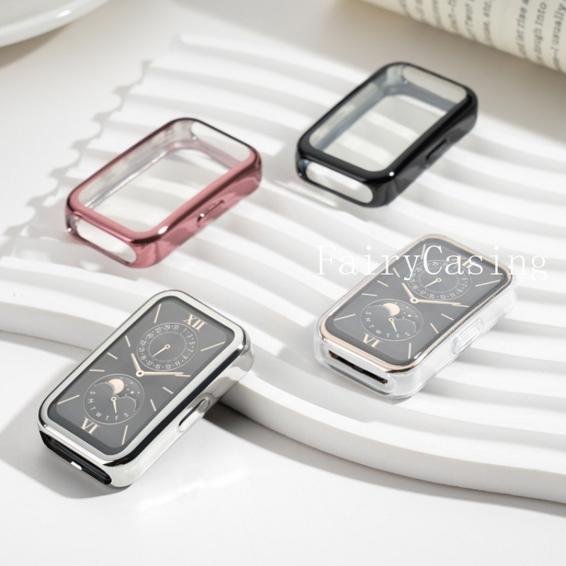 Mạ TPU Vỏ Cho Huawei Band 10 9 8 Full Ốp Lưng Mềm Bảo Vệ Cho Huawei Band 10 Dây Đeo Tay Bao Phụ Kiện