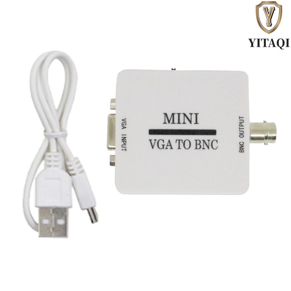 Bộ chuyển đổi Video YITAQI Mini HD VGA sang BNC, Đầu vào VGA VGA sang BNC VGA Hộp chuyển đổi Video V