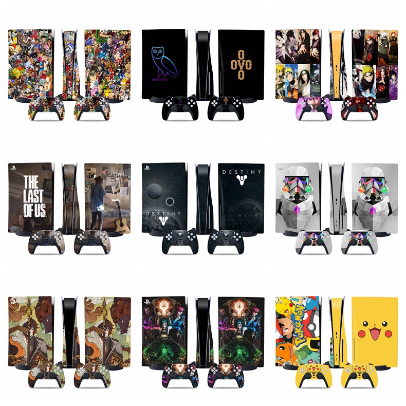Bộ da 50 màu Sony Playstation 5 Console Skin và PS5 Controller Skin Set PS5 Skin Wrap Decal Sticker 