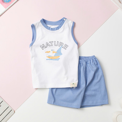 Bộ sơ sinh-SS01, mềm mát LITIBABY cotton size 9 tháng đến 36 tháng sát nách