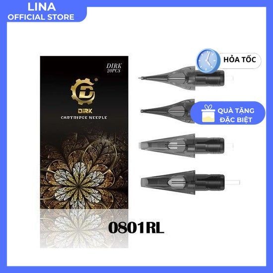 Kim Pen Dirk Phun Xăm -Kim Đạn Máy Xăm- Kim Dirik Phun xăm body tattoo thẩm mỹ  Đủ Size 1-23 Kim