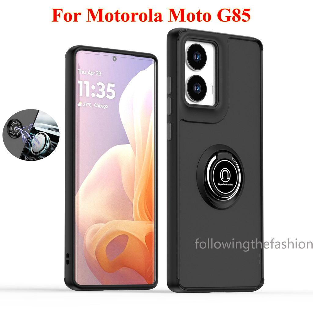 Ốp Chống Sốc Cho Motorola Moto G85 Moto G85 G55 G75 G45 G35 G15 G05 4G 5G Vỏ Điện Thoại Có Vòng Từ G