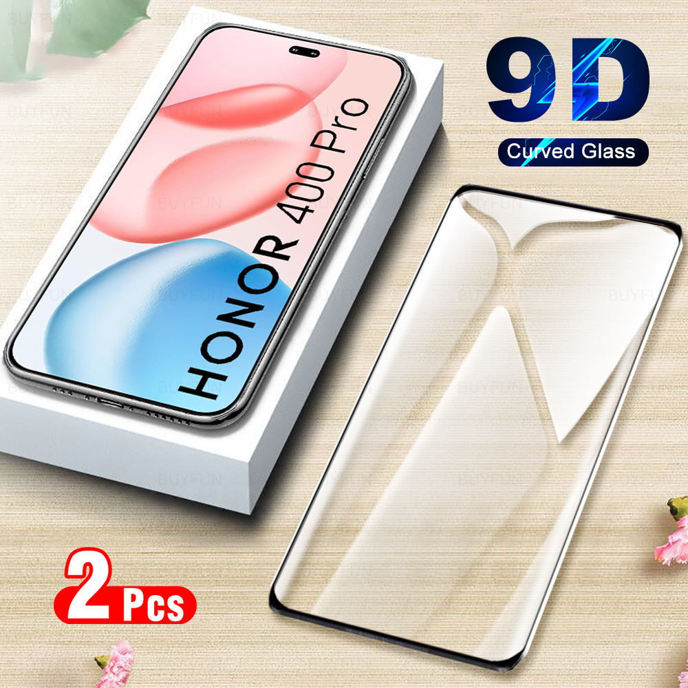 2 Miếng Kính Cong Cho Honor 400 Pro Kính Cường Lực Uốn Cong Nóng Bảo Vệ Màn Hình Honor400 Pro Honar 