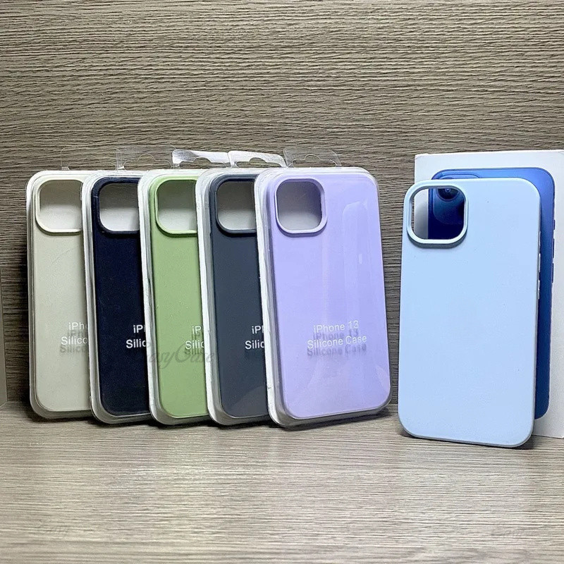 Ốp Điện Thoại Silicon Lỏng Chính Hãng Cho iPhone 16 15 14 13 Pro Max Apple Ốp Lưng Cho iPhone 12 13 