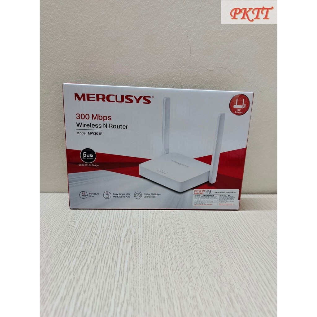 [Chính hãng] Wifi Mercusys MW301R 2 Râu - Router Wi-Fi Chuẩn N Tốc độ 300Mbps