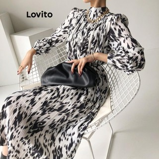 Đầm Lovito họa tiết hoa nhí phong cách thường ngày cho nữ LNL61129