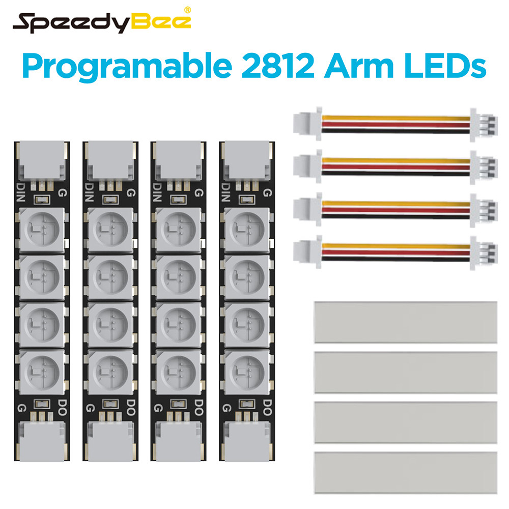 SpeedyBee có thể lập trình 2812 RGB Dải đèn LED 5V cho RC Model 2812