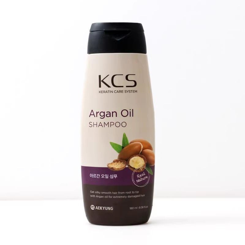 Nhập Khẩu Hàn Quốc Aekyung Kexisi KCS Dầu Gội Lông Tơ Làm Sáng 180ml Làm Sạch Nhẹ Nhàng Dưỡng Ẩm Nướ