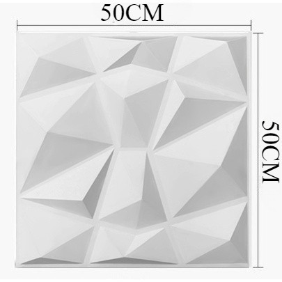 50cm Miếng Dán Tường Tấm ốp Tường 3D Decor Phòng Ngủ Vật Liệu Trang Trí 50x50cm