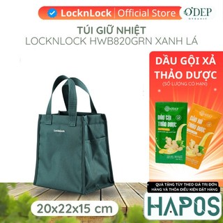  Túi đựng bộ hộp cơm LocknLock Daily Cooler Bag Hàng Chính Hãng Màu xanh lá HWB820 HWB820GRN - HAPOS 