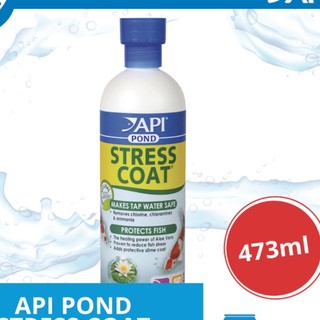 Api pond stress coat 473ml - giảm stress, khử clo cho hồ cá api stress coat pond