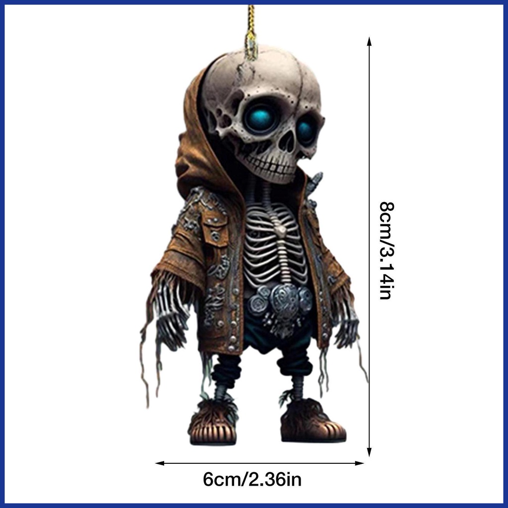 Móc Khóa acrylic Hình Bộ Xương Độc Đáo