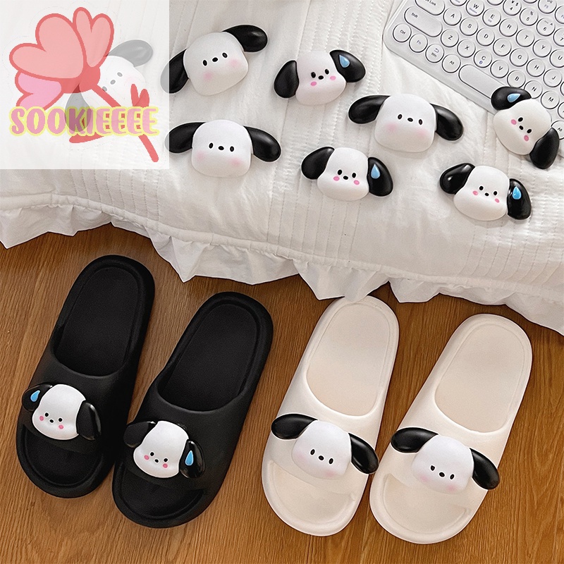 Miếng dán SayMakerLace silicon hình chú chó hoạt họa 3D DIY trang trí điện thoại/ máy tính/ cốc nước/ đồ chơi trẻ em