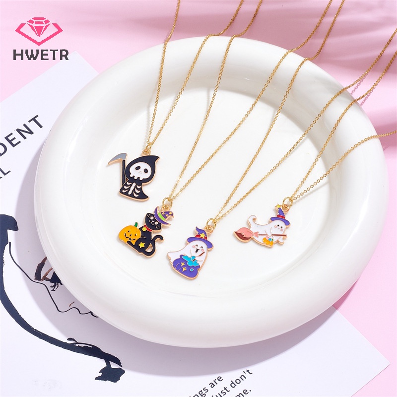 Vòng cổ Mặt Hoạt Hình ghost mummy Cho Lễ halloween Mới