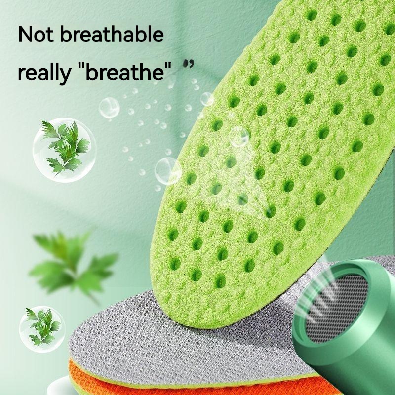 Đế Lót Giày Thể Thao Bằng Vải Lưới Thấm Hút Mồ Hôi Tốt Giảm Sốc Cho Nam Và Nữ