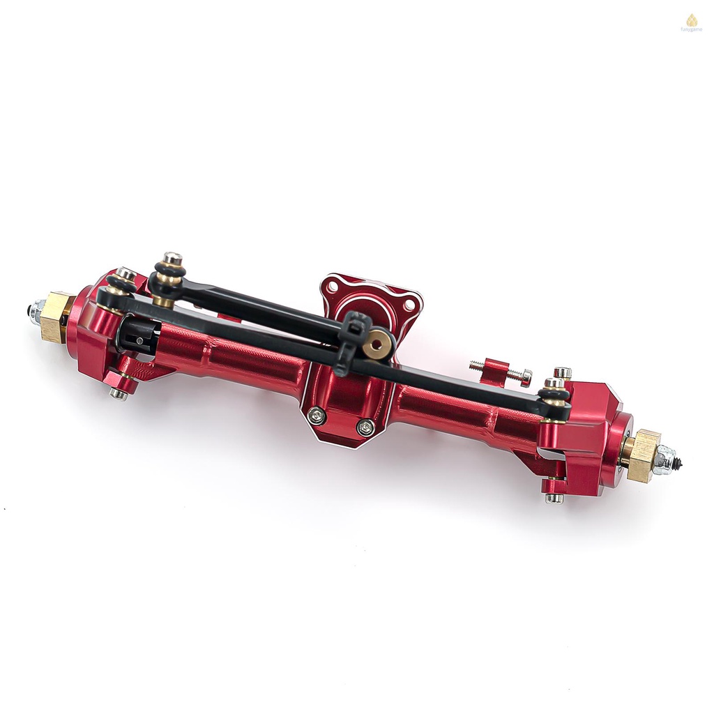 Trục Trước / Sau Bằng Hợp Kim Nhôm Thay Thế Chuyên Dụng Cho Xe Hơi Điều Khiển Từ Xa 1 / 24 axial scx24 90081 axi00005 c10 Axi0006 Axi0002 rc