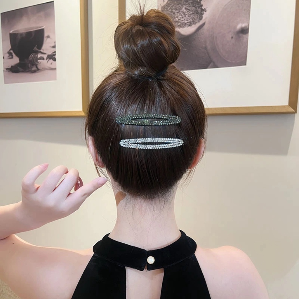 Kẹp Tóc bb Đính Đá Dễ Thương Phong Cách Hàn Quốc Thời Trang Cho Nữ