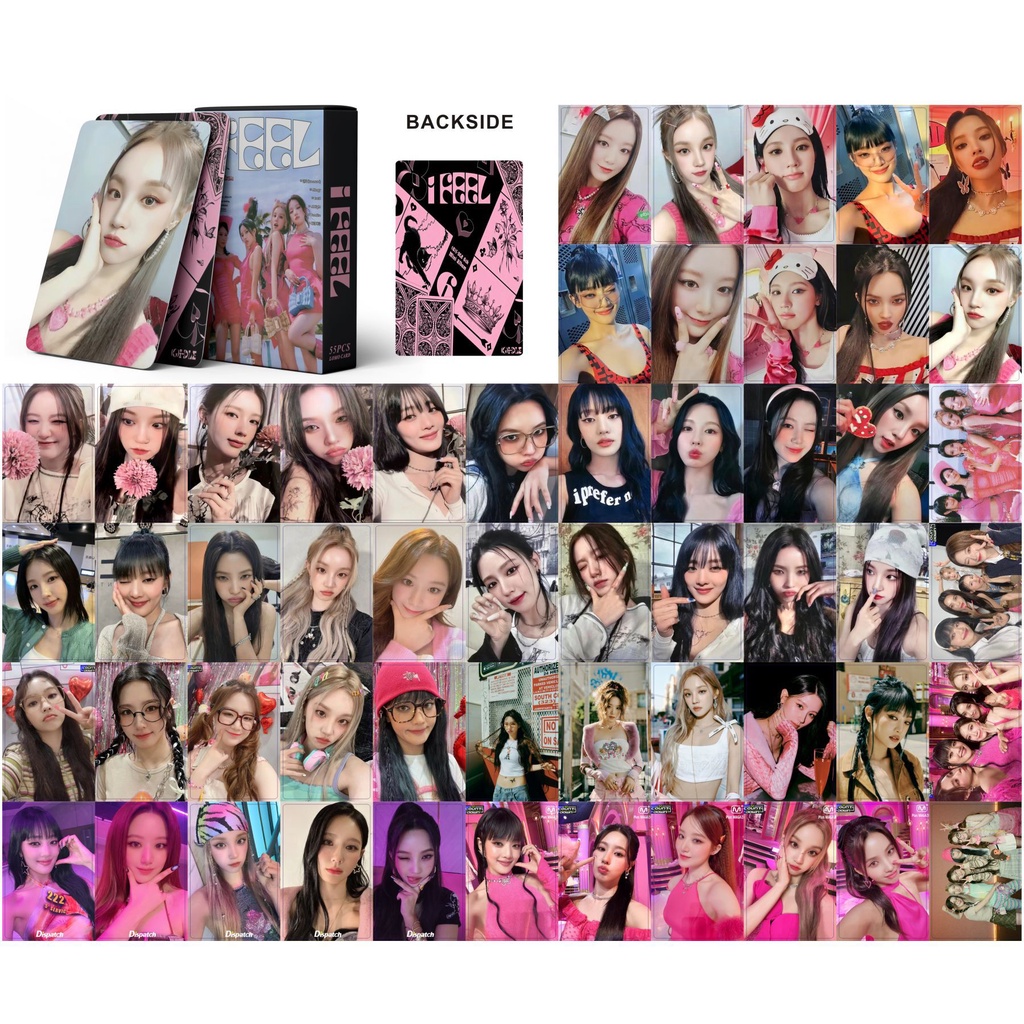 I-DLE Album HEAT Photocard G I-DLE I FEEL Butterfly Ver & QUEEN VER 2023 SEASON'S GREETINGS & I LOVE 2022 Latest GIDLE Queencard Lomo Card