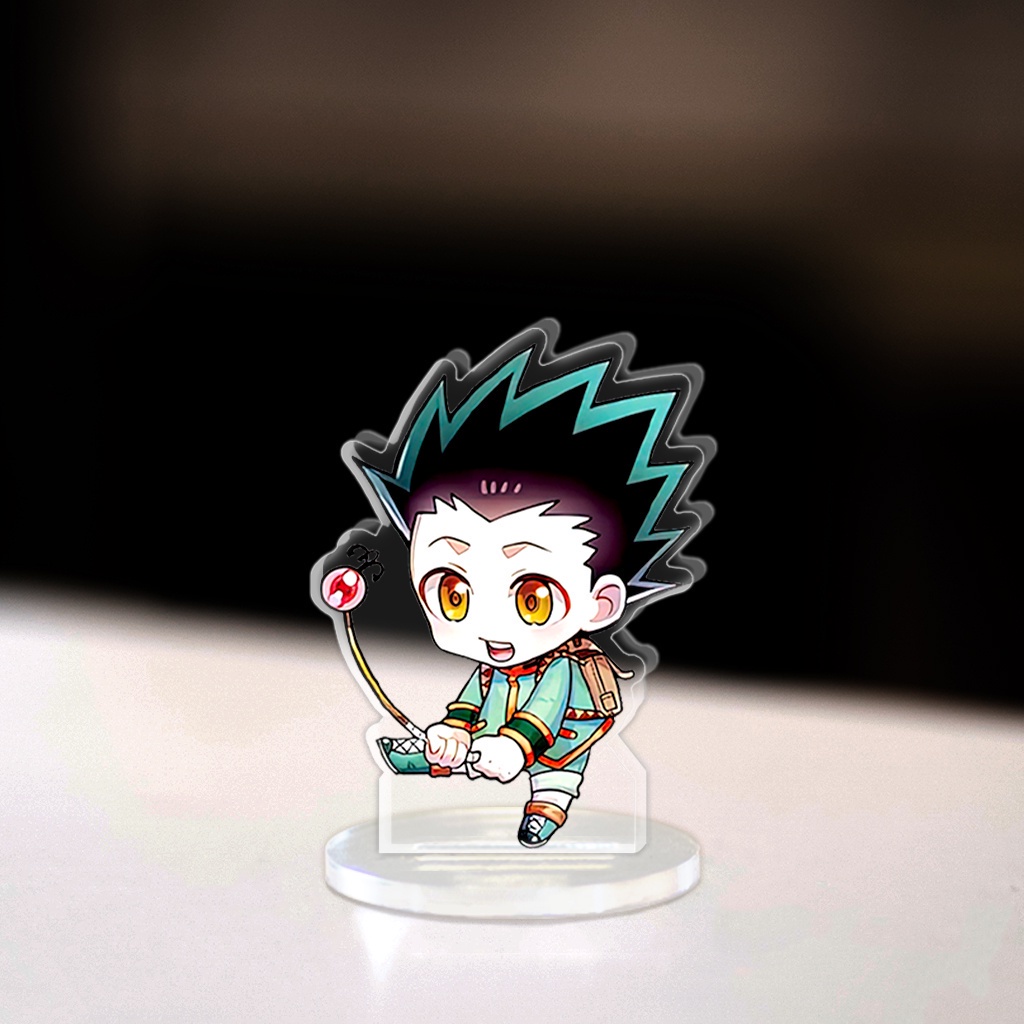 Mô hình 3cm Mini Hunter X Hunter Standee Killua Zoldyck Gon Freecss Anime Manga Chibi trang trí góc học tập cao 3cm NLP