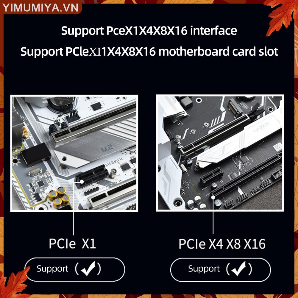 ☼Yimumiya ☼ Card Chuyển Đổi m.2 nvme Sang Pcie4.0X1 32gbps Cho ssd 2230 / 2242 / 2260 / 2280