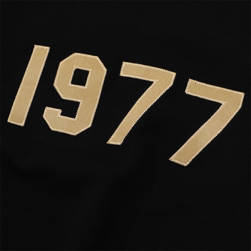 Áo Hoodie Dệt Kim Cổ polo Phong Cách unisex 1977