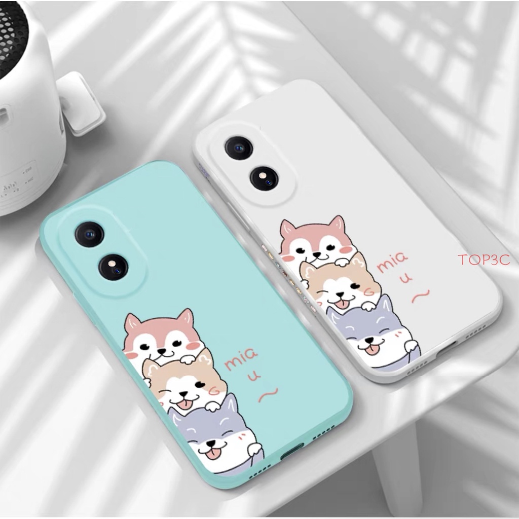 Ốp lưng OPPO A78 A58 Ốp Điện Thoại Hình Chú Chó Đáng Yêu Cho oppo a58 / a78 4g / a78 5g / a98 5g / reno 8t 5g / a17 / a17k GG