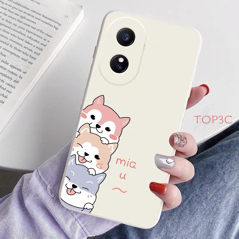 Ốp lưng OPPO A78 A58 Ốp Điện Thoại Hình Chú Chó Đáng Yêu Cho oppo a58 / a78 4g / a78 5g / a98 5g / reno 8t 5g / a17 / a17k GG