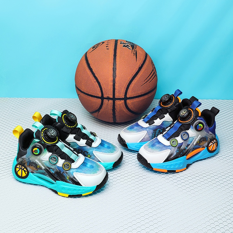 Giày Thể Thao Bóng Rổ Thoáng Khí Chống Trượt Thời Trang Mùa Hè Dành Cho Trẻ