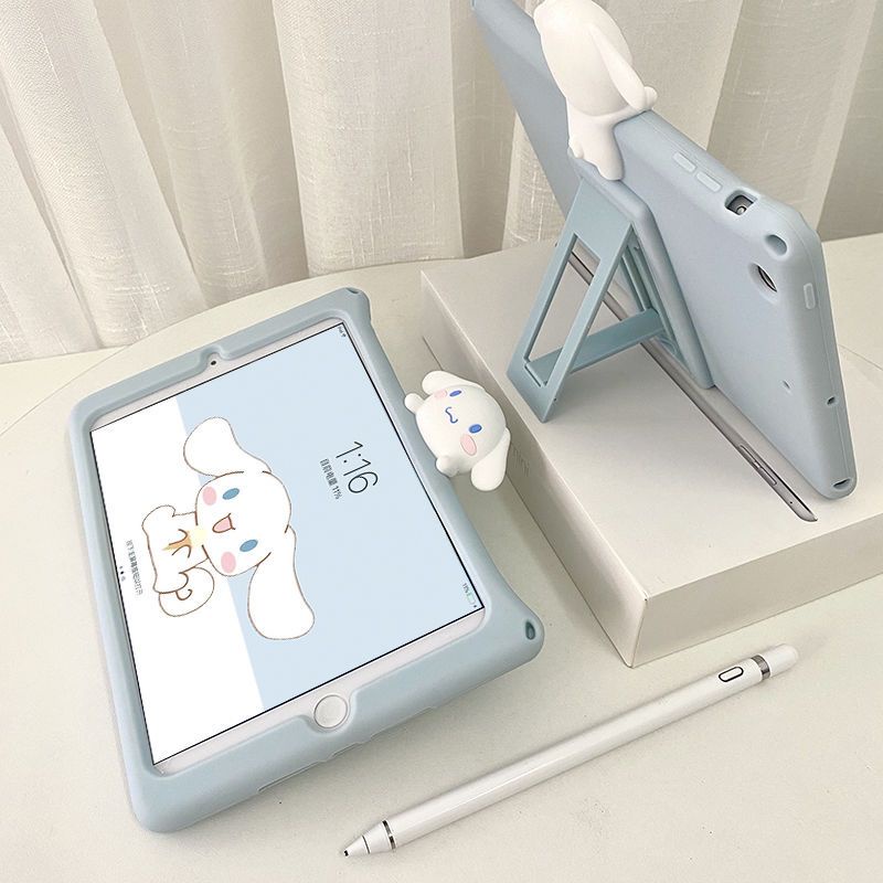 Ốp Máy Tính Bảng Họa Tiết cinnamoroll Xoay 360 Độ Cho ipad air 5 4 10.9 pro 11 10th 9th 8th gen 7th 10.2 mini 6° Vòng Cổ Xoay Được