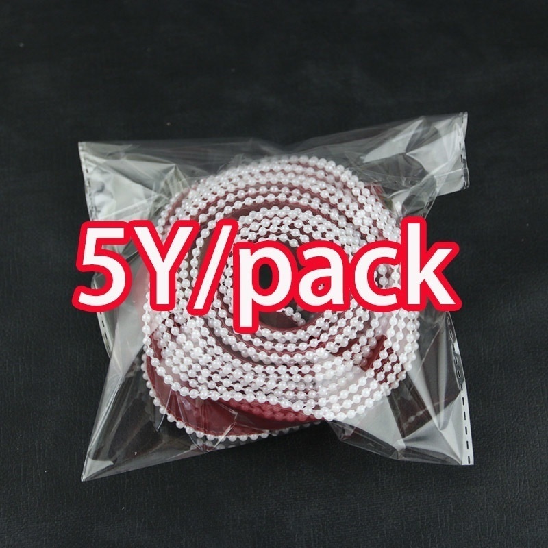 Ruy Băng Gạc Viền Ngọc Trai 40mm Trang Trí Quần Áo diy