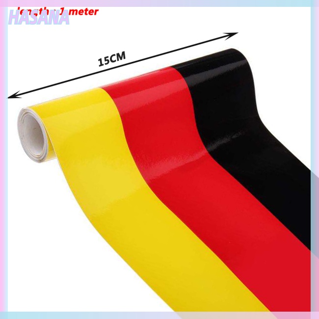 Đề Can Dán Trang Trí Xe Hơi Họa Tiết Kẻ Sọc 3 Màu Sắc