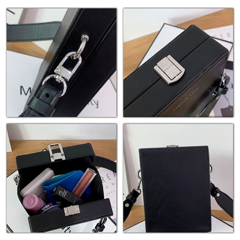 XINYIMEI Túi đeo chéo nam nữ thời trang mới, hộp thời trang đa năng, túi vuông nhỏ dành cho cặp đôi