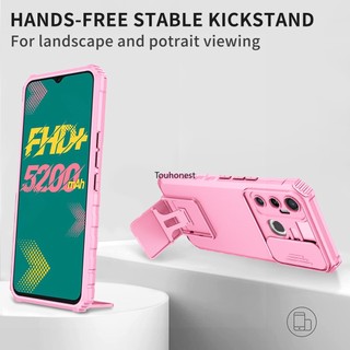 Ốp ĐiệN ThoạI For infinix Hot 11 Case infinix Hot 10 Case infinix Hot 9 Pro Ốp Lưng infinix Hot 10i Casing infinix Smart 5 Pro Case Cool Shockproof Slide Lens Protection Armor Stand Phone Cover Cassing Cases Case JF