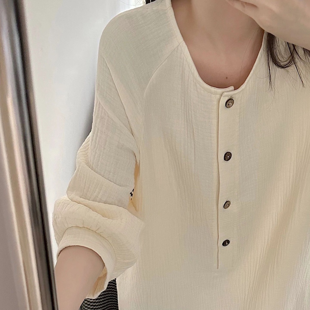 Bộ đồ ngủ/ đầm ngủ FDS kiểu dáng ngọt ngào thời trang xuân thu cho nữ