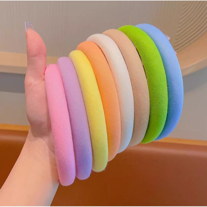 Băng Đô Cài Tóc dopamine Màu Kẹo Dễ Thương Chống Trượt Hàn Quốc Cho Bé Gái