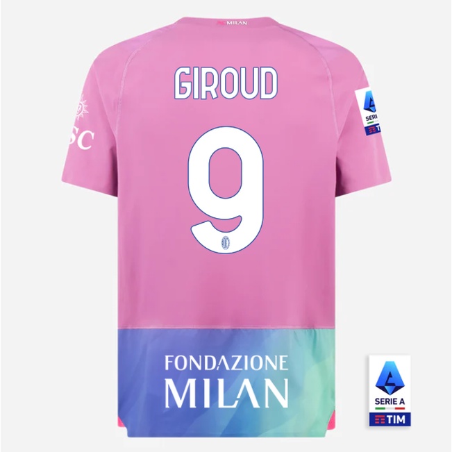 Sy3 2023-2024 ac milan Áo Thun Thể Thao Ngắn Tay size ys3