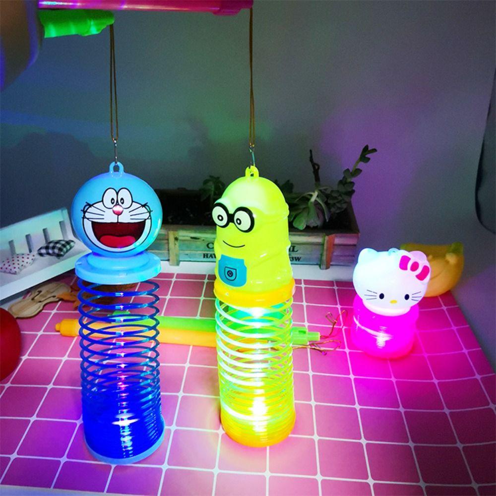 Rebuy1 Lồng Đèn Lò Xo Hình Tròn Bằng Nhựa Có Thể Gấp Lại Sáng Tạo Cho Bé