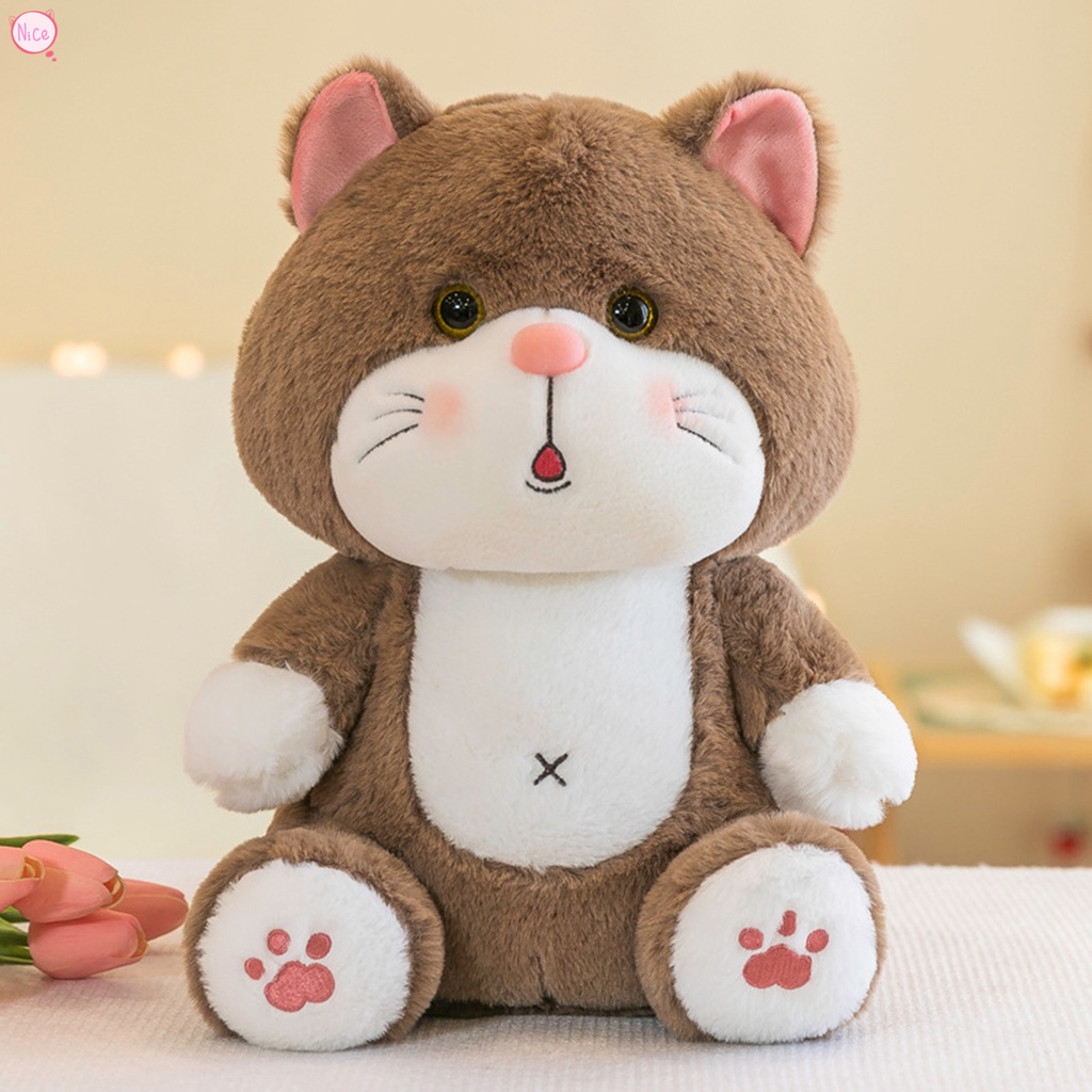 Đồ chơi nhồi bông Hình Chú Mèo Dễ Thương