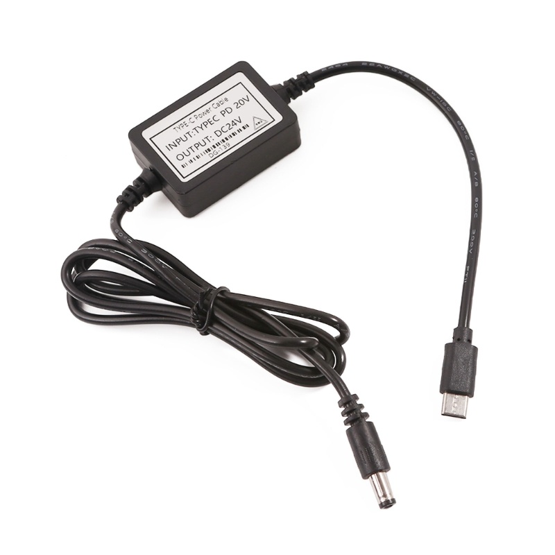 Dây Cáp Sạc Chuyển Đổi usb Loại c Sang dc 5 5X2 1mm 24v Với 3 Ổ Cắm Tiện Dụng