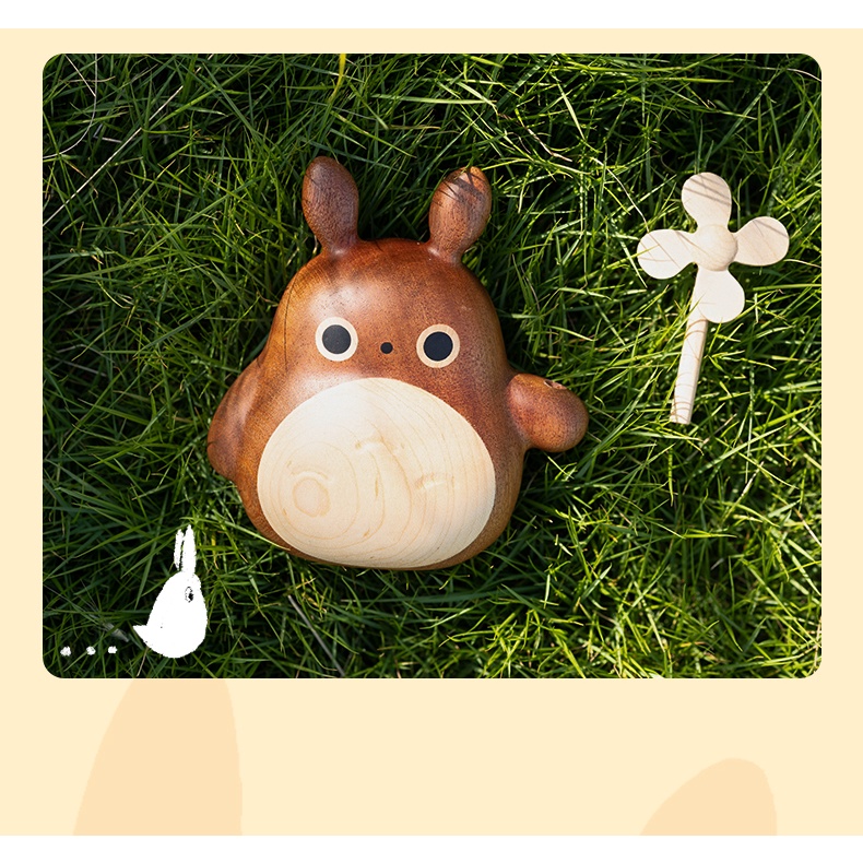 Dreamerhouse Búp Bê totoro Để Bàn Bằng Gỗ Màu Trơn Dễ Thương