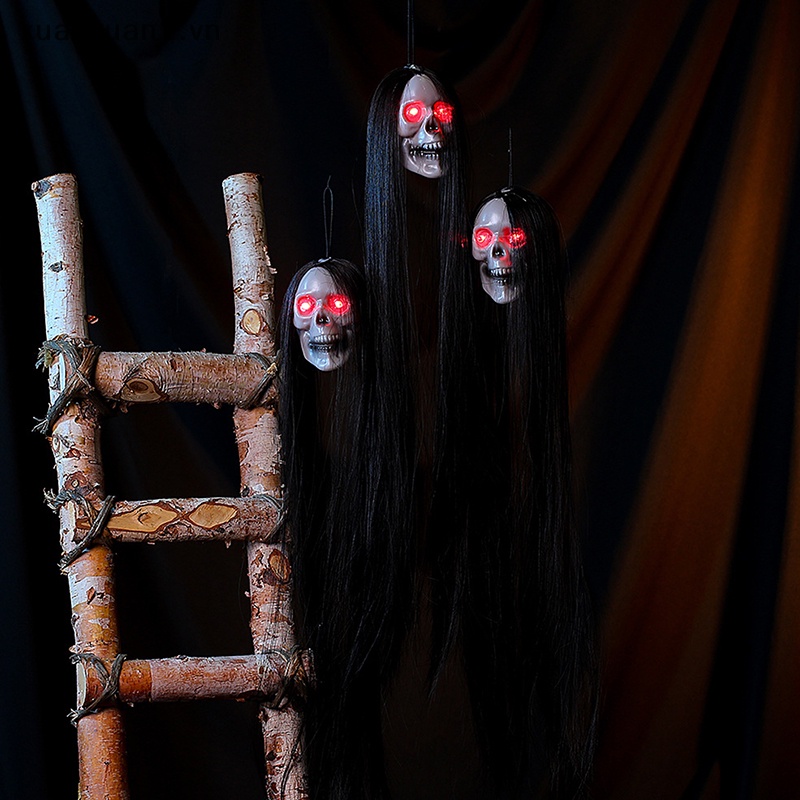 Xuan Bộ Xương Đầu Lâu Phát Sáng Mắt Dài Hóa Trang halloween 2023 vn