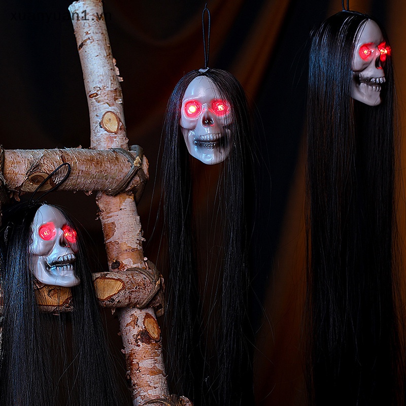 Xuan Bộ Xương Đầu Lâu Phát Sáng Mắt Dài Hóa Trang halloween 2023 vn